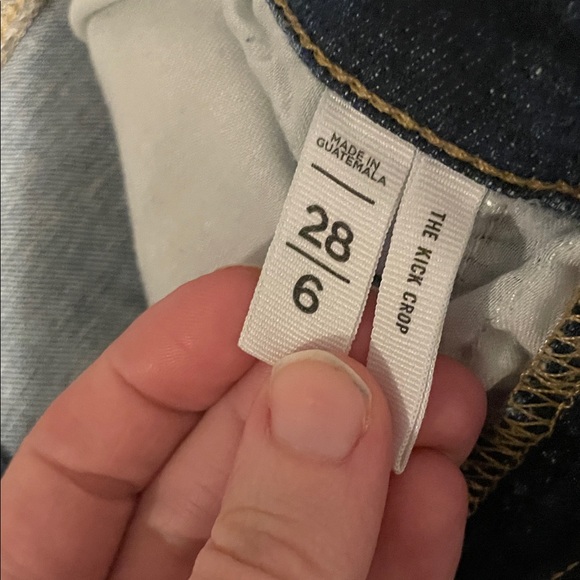 LOFT Dark Blue Flare Jeans - Picture 3 of 4